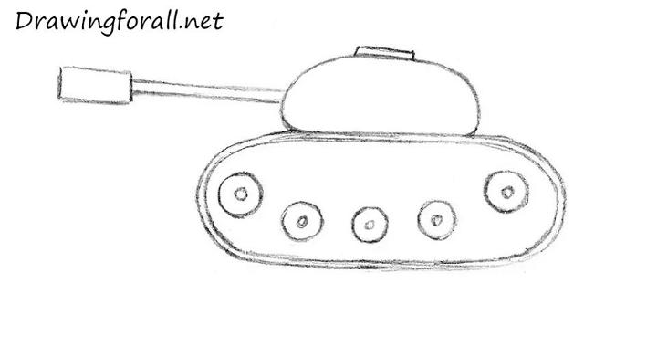 How To Draw A Tank For Kids