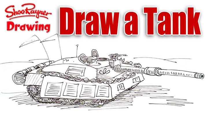 How To Draw An Army Battle Tank