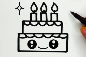 20 Easy Birthday Cake Drawing Ideas - How To Draw