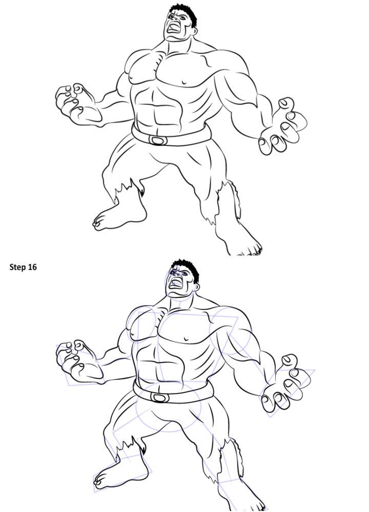 How to Draw Angry Hulk