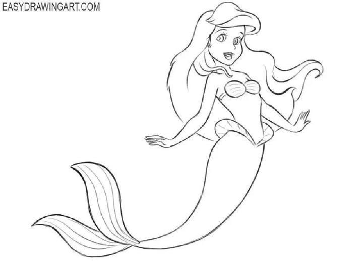 How to Draw Ariel Princess