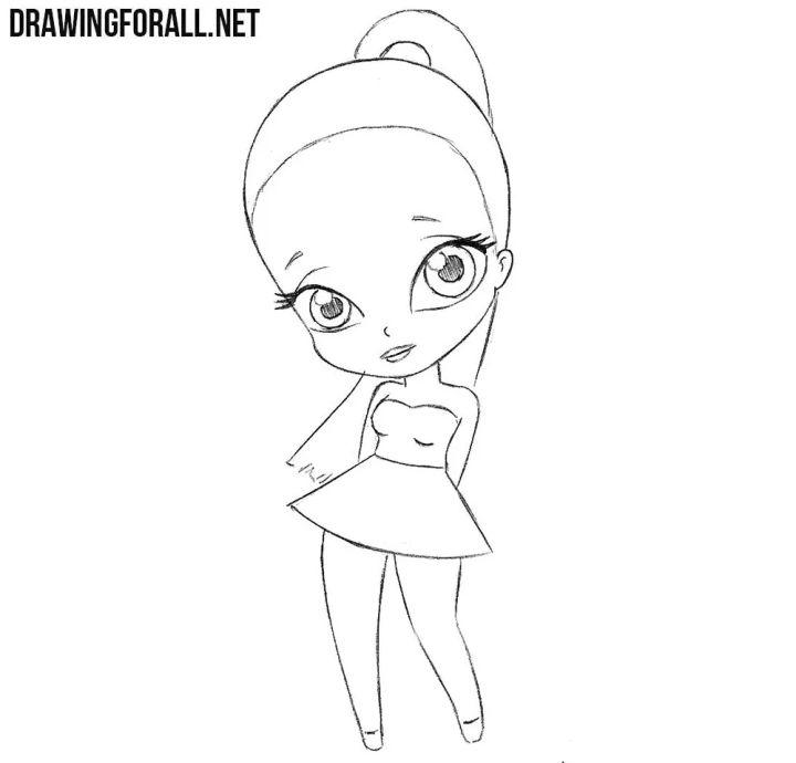 How to Draw Chibi Ariana Grande