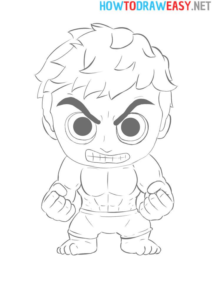 How to Draw Chibi Hulk