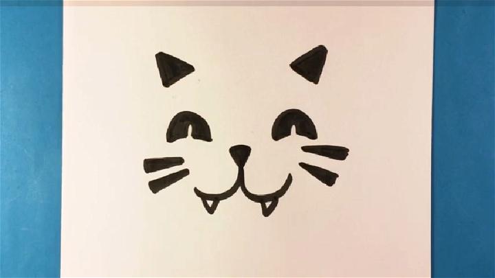 How to Draw Halloween Cat Face