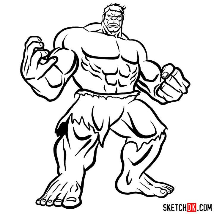 How to Draw Hulk Step by Step