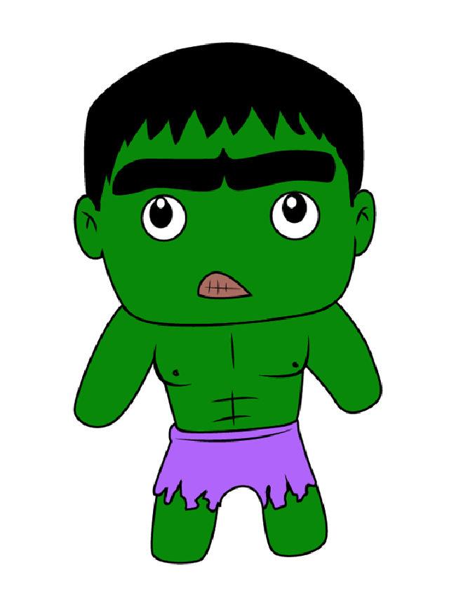 How to Draw Kawaii Hulk