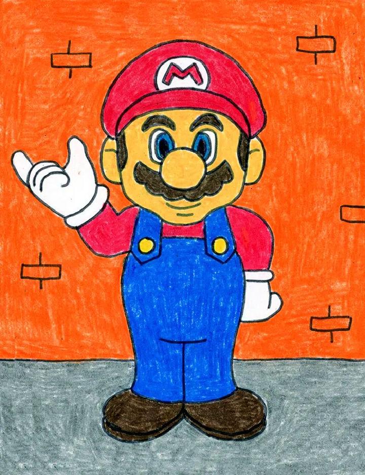 25 Easy Mario Drawing Ideas - How to Draw Mario
