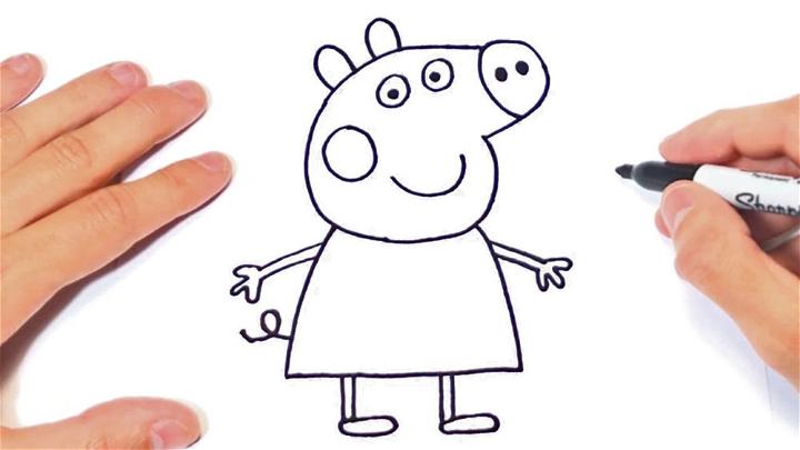 How to Draw Peppa Pig with Pencil