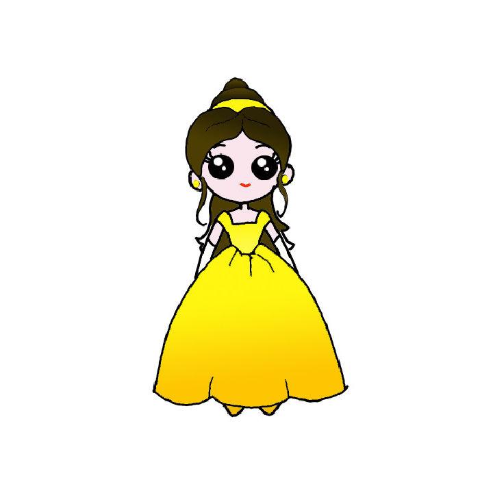 How to Draw Princess Belle