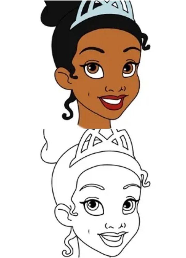 How to Draw Princess Tiana