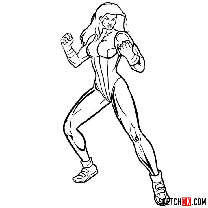 How to Draw She Hulk