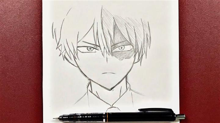 How to Draw Shoto Todoroki