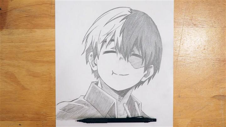 How to Draw Shoto Todoroki Smile