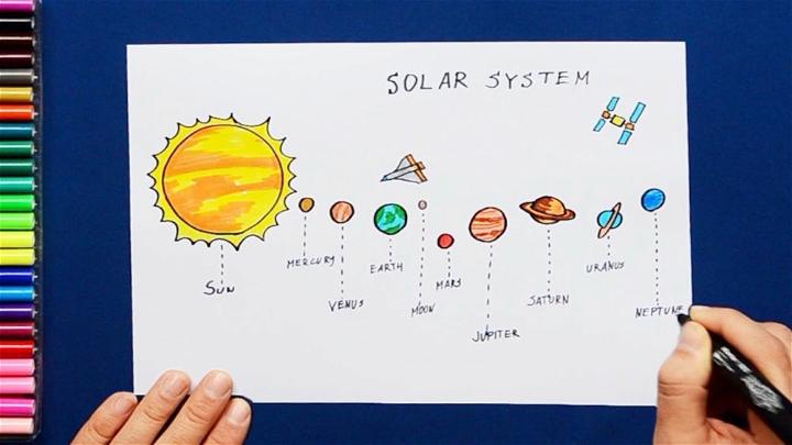 How to Draw Solar System Planets