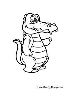 25 Easy Alligator Drawing Ideas - Draw an Alligator