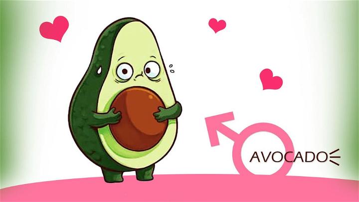 How to Draw a Cartoon Avocado