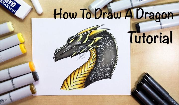 How to Draw a Dragon Head 