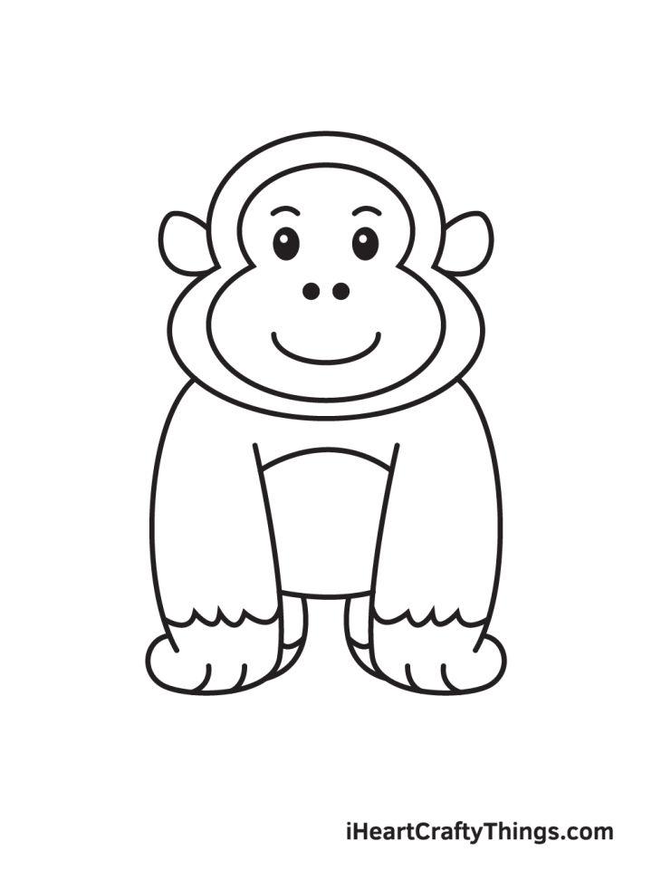 How to Draw a Gorilla Step by Step