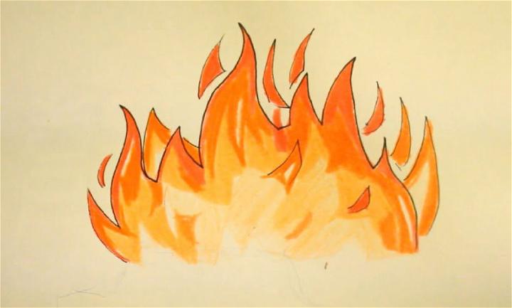 How To Draw A Flame Step by Step Drawing Guide by Dawn  DragoArt