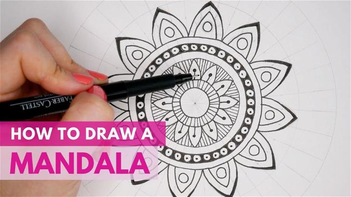 How to Draw a Mandala Sketch