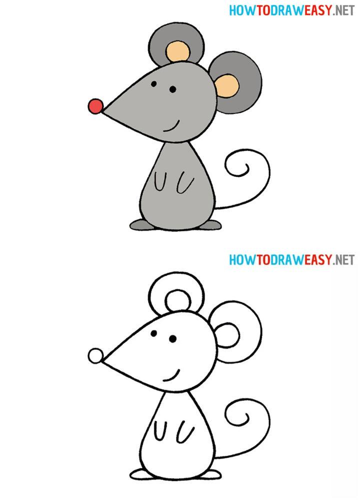 How to Draw a Mouse for Kids