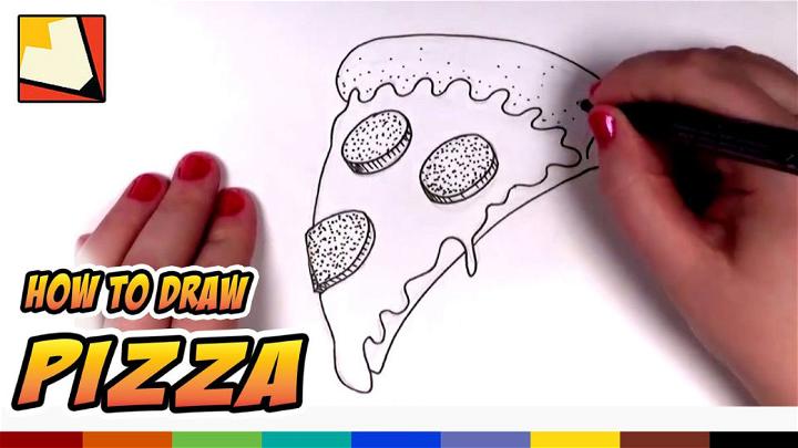 How to Draw a Pizza Slice for Kids