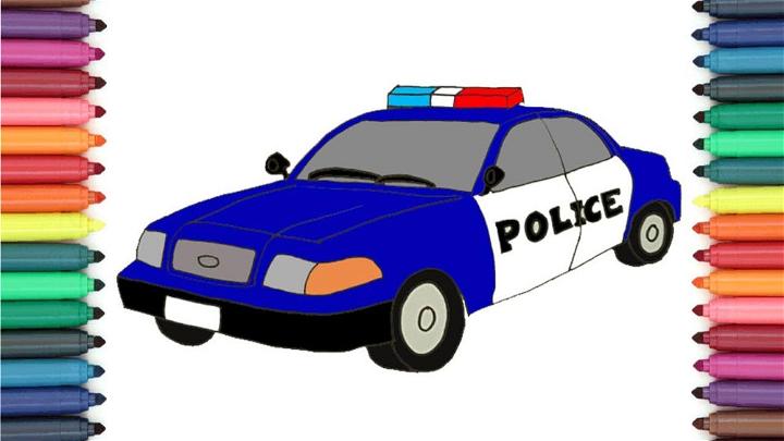 How to Draw a Police Car