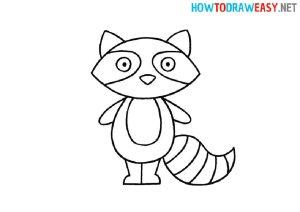 25 Easy Raccoon Drawing Ideas - How to Draw a Raccoon