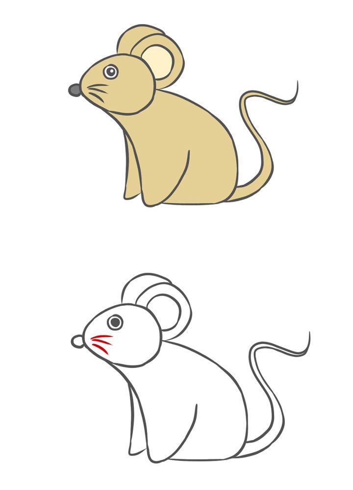 How to Draw a Simple Mouse