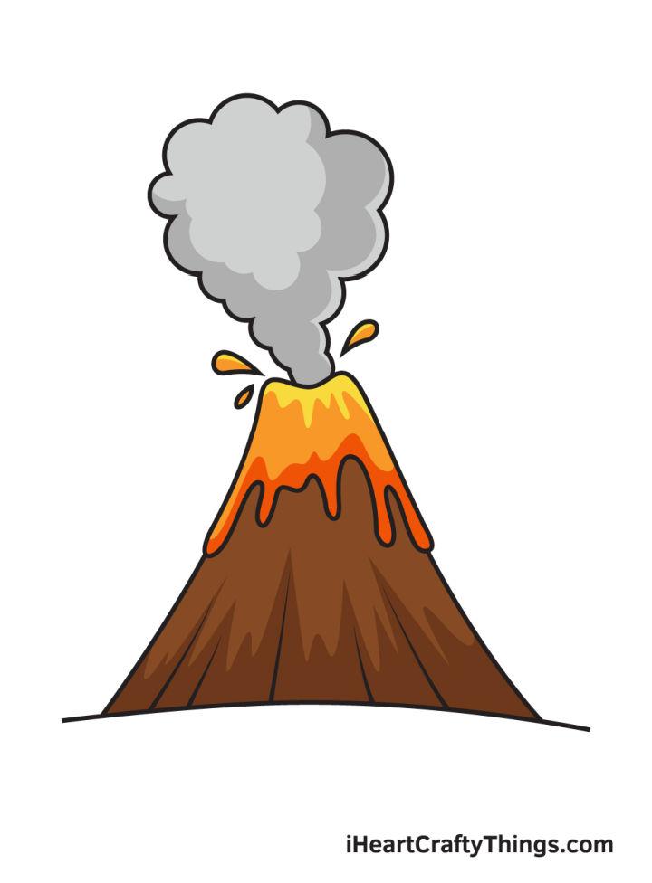 How to Draw a Volcano