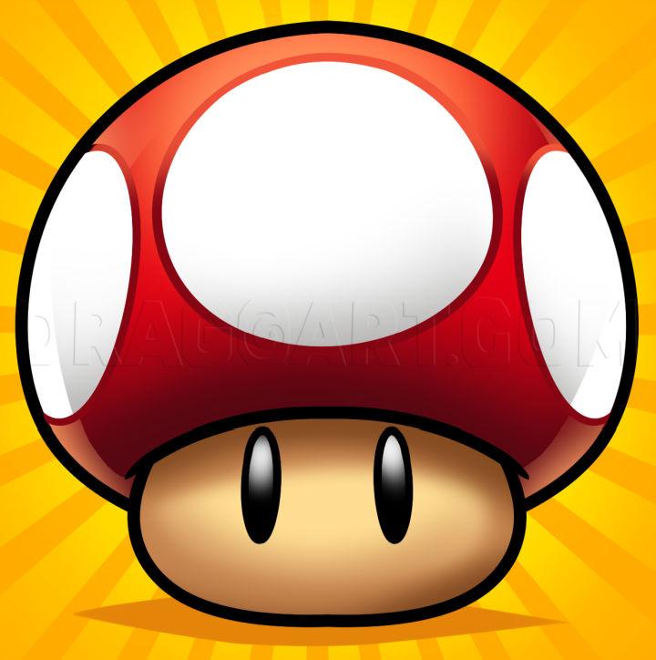 How to Draw the Mario Mushroom