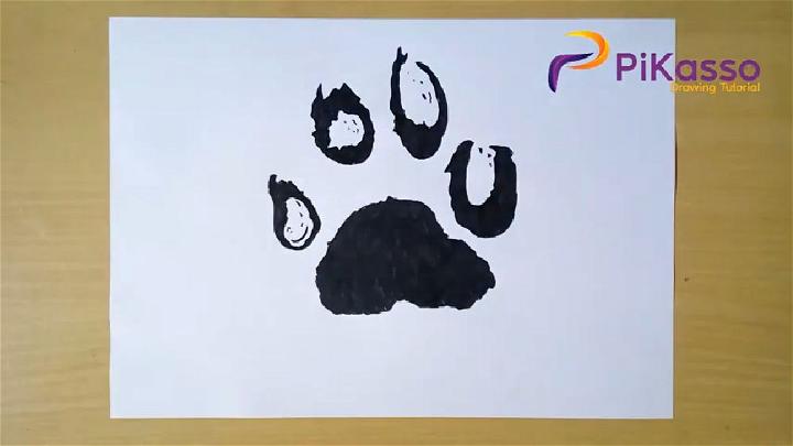 How to Sketch Paw Print