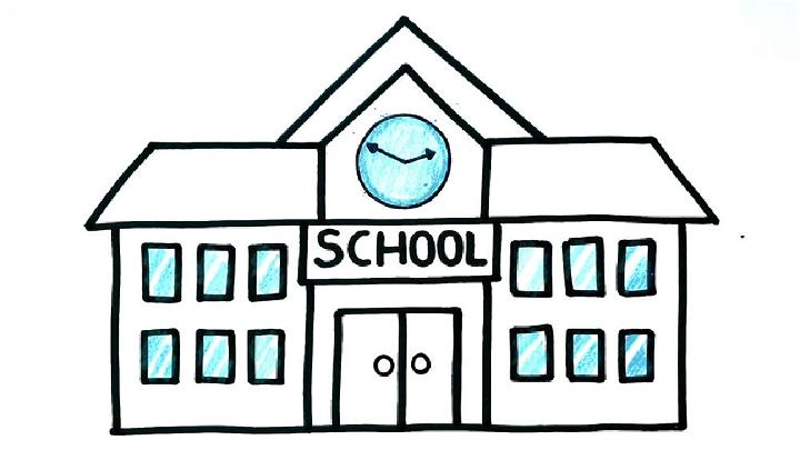 Sketch For School Building Icon Over White Background Vector Illustration  Royalty Free SVG Cliparts Vectors And Stock Illustration Image 97504513