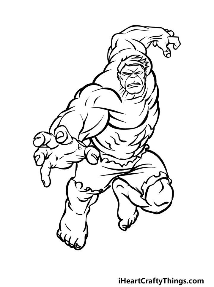 Hulk Drawing in Just 6 Easy Steps