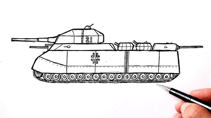 Landkreuzer P 1000 Ratte Drawing