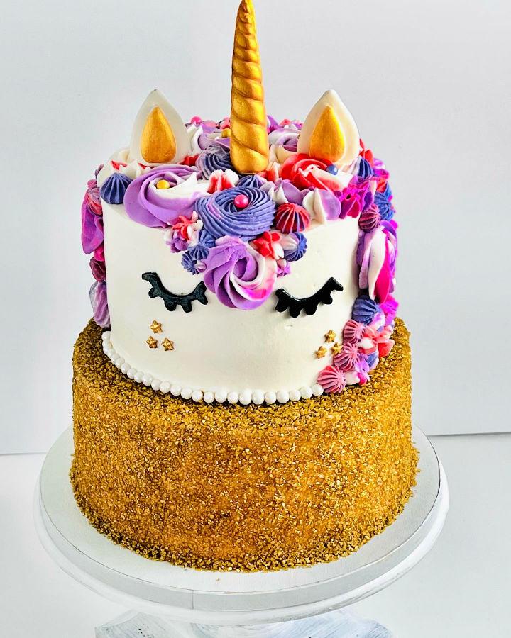 Lovely Unicorn Themed Cake