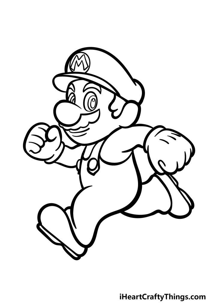 Mario Drawing Step by Step Guide