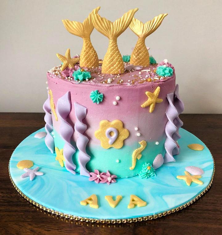 Mermaid Tail Cake Design