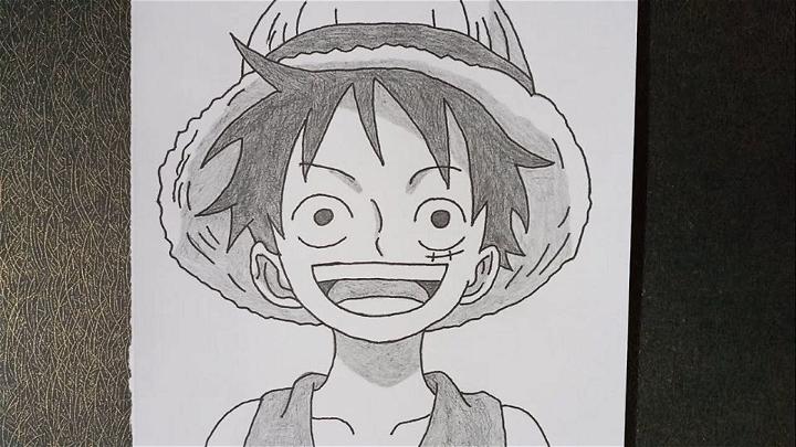 Monkey D Luffy One Piece  pencil sketch drawing  YouTube