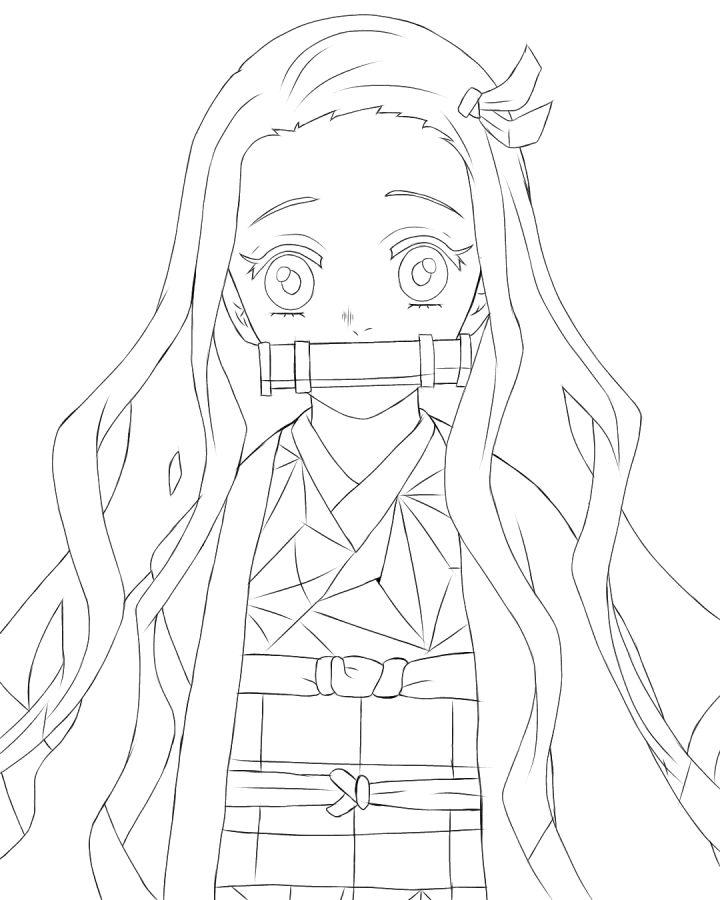 Easy Anime Drawing  How to Draw Nezuko Kamado from Demon Slayer  StepbyStep  YouTube
