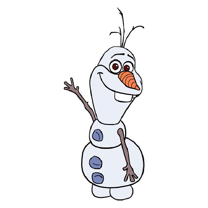 Olaf Drawing from Frozen