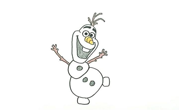 Olaf From Frozen Drawing for Beginners