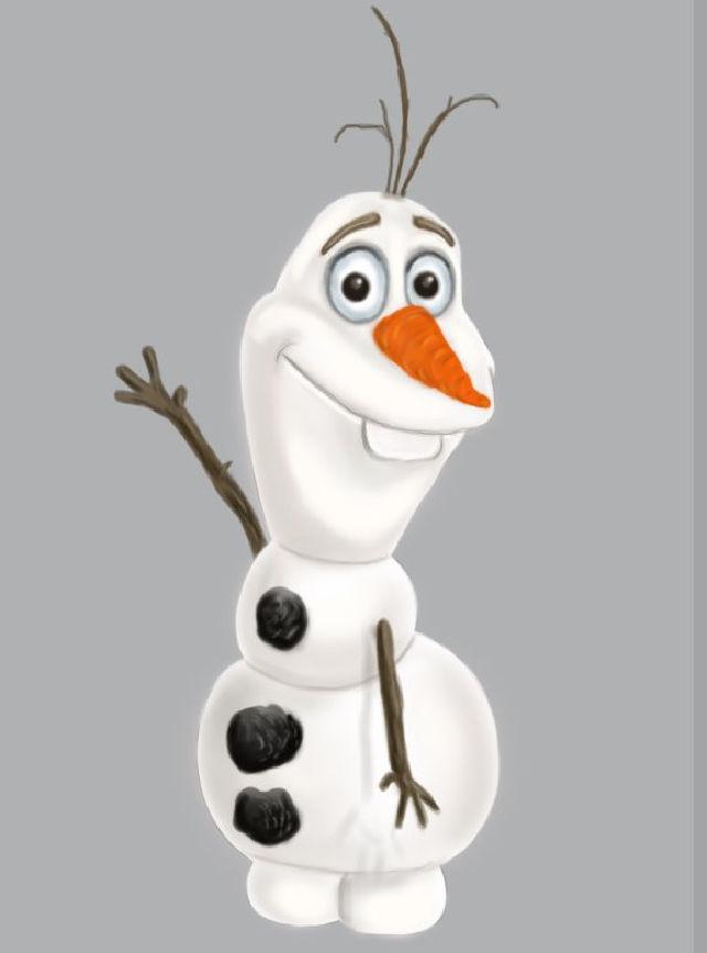 Olaf from Frozen Drawing Step by Step Instructions