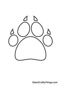 25 Easy Paw Print Drawing Ideas - How to Draw