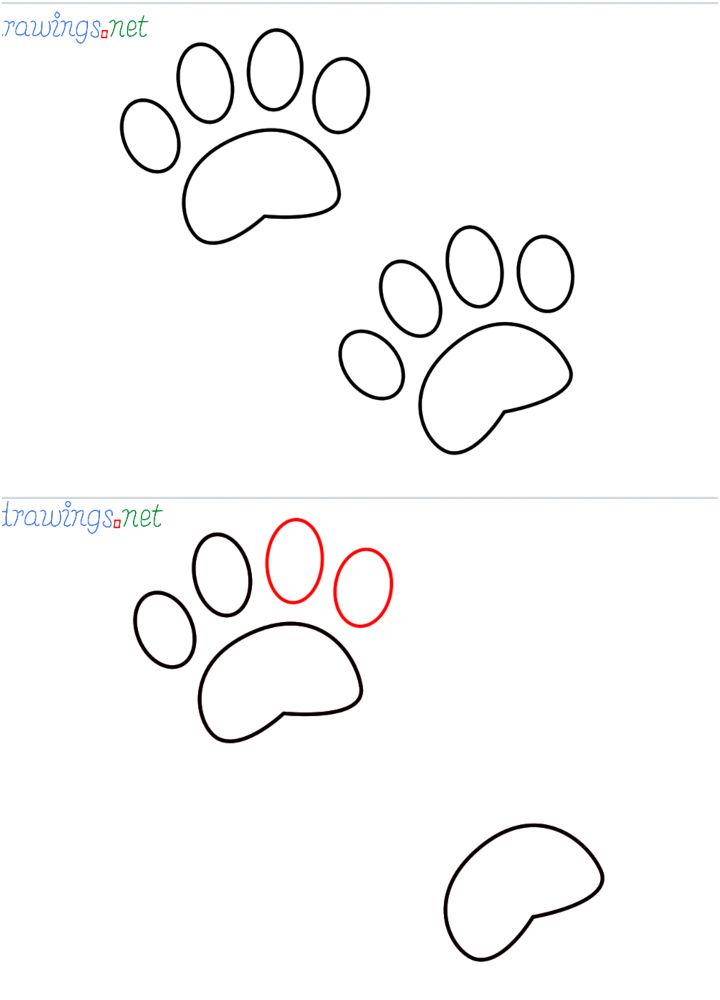 Paw Prints Emoji Drawing for Beginners