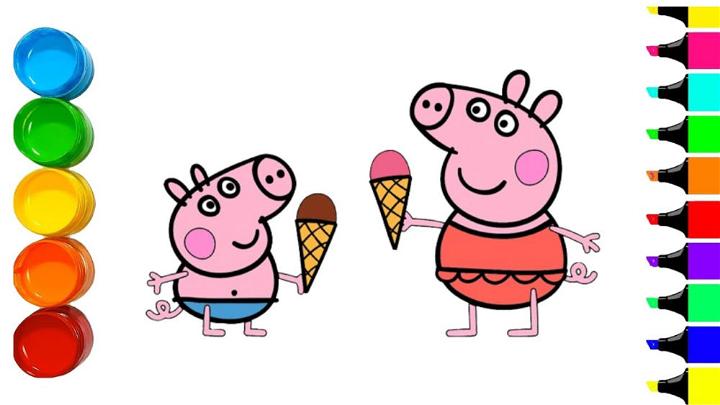 Peppa Pig Cartoon Drawing