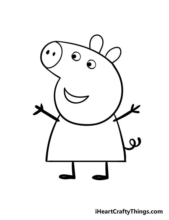 How to Draw Peppa pig and George pig Drawing for Kids