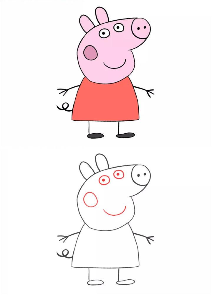 How To Draw Peppa Pig Step By Step || Peppa Pig Drawing Easy - YouTube