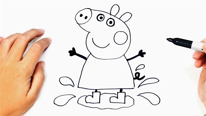 COMO DESENHAR A PEPPA PIG (FÁCIL) /// HOW TO DRAW PEPPA PIG (EASY