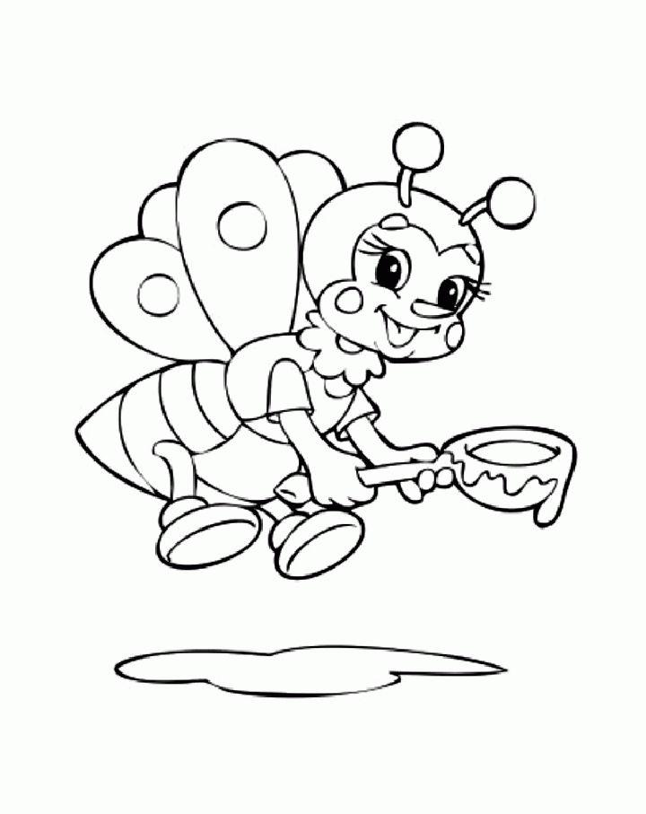 Pictures of Bees to Color